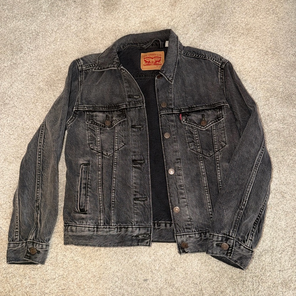 LEVIS denim jack “black wash”